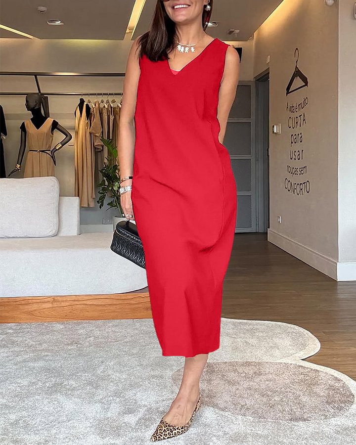Skyla | Relaxed Fit Slit Dress