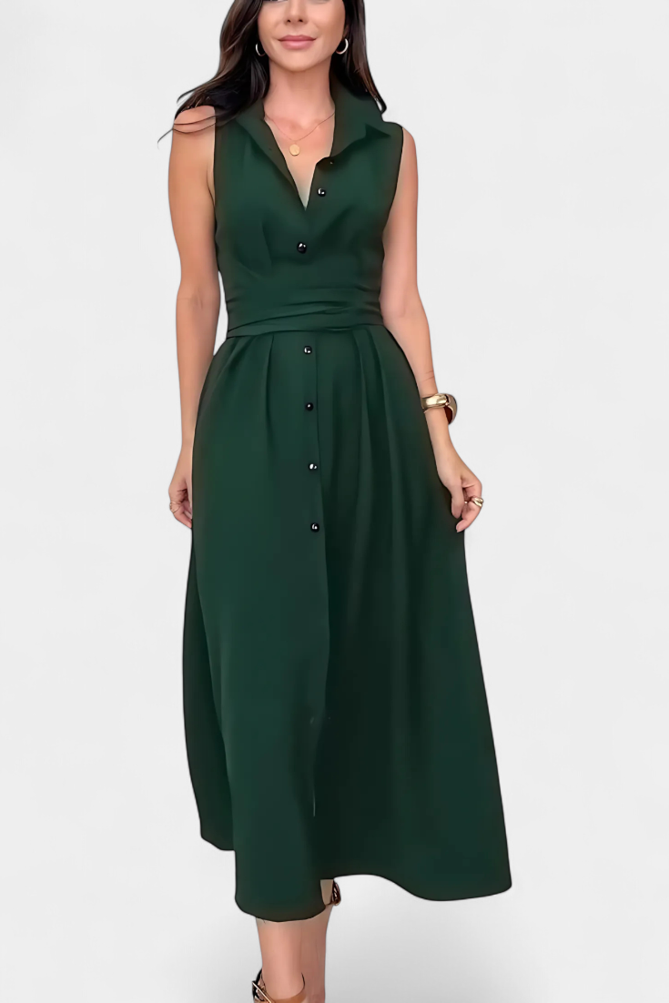 Melina | Fashion Buttoned Shirt Dress