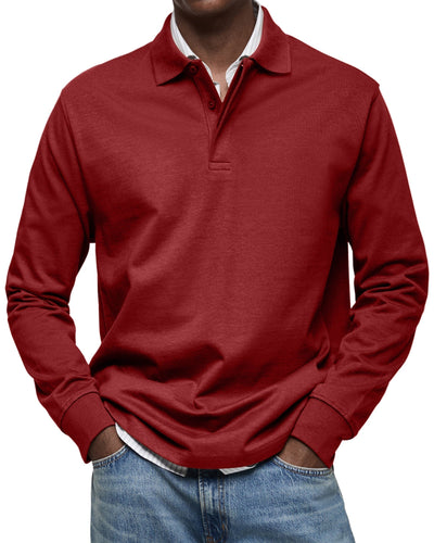 Rafael | Luxury Long Sleeve Polo