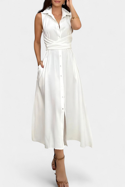 Melina | Fashion Buttoned Shirt Dress