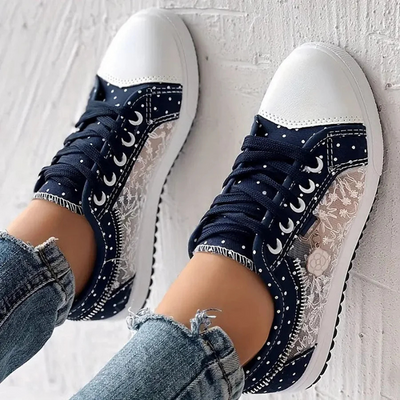 Agatha | Floral Support Sneakers