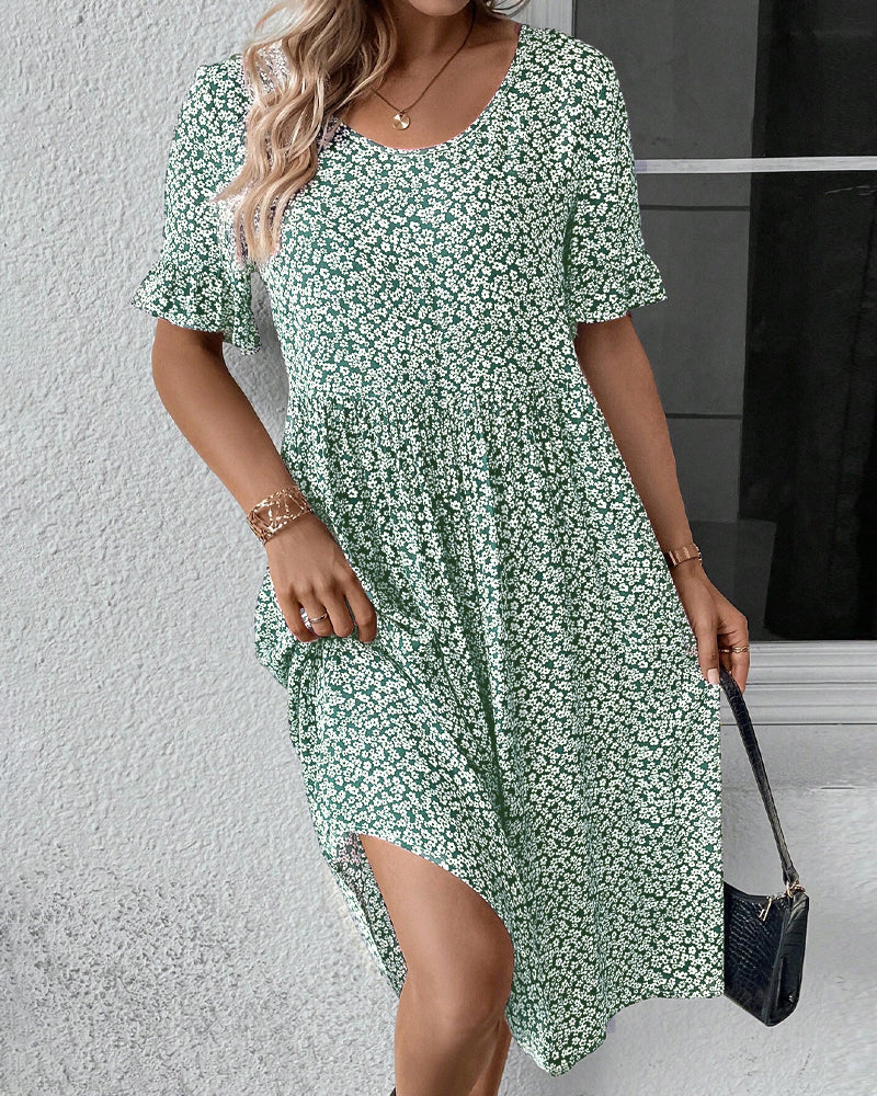 Brenda | Floral Charm Midi Dress
