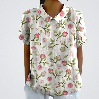 Linzie | Floral French Vintage Blouse