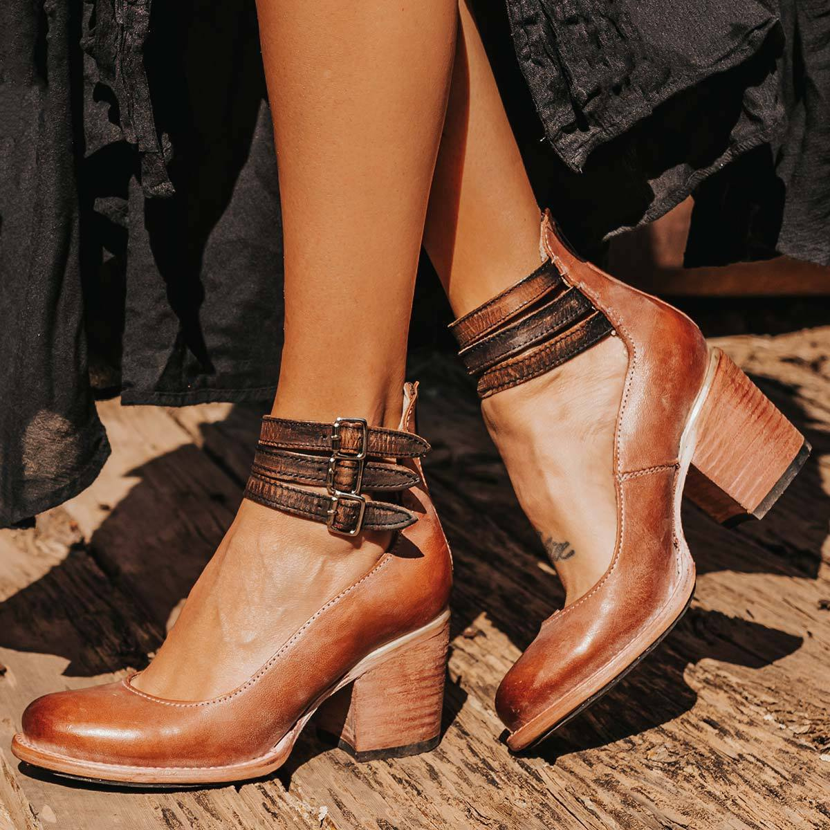 Veronica | Ankle-Strapped Vintage Shoes