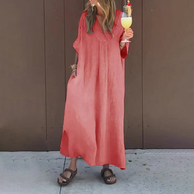Cecilia | Comfy V-Neck Dress