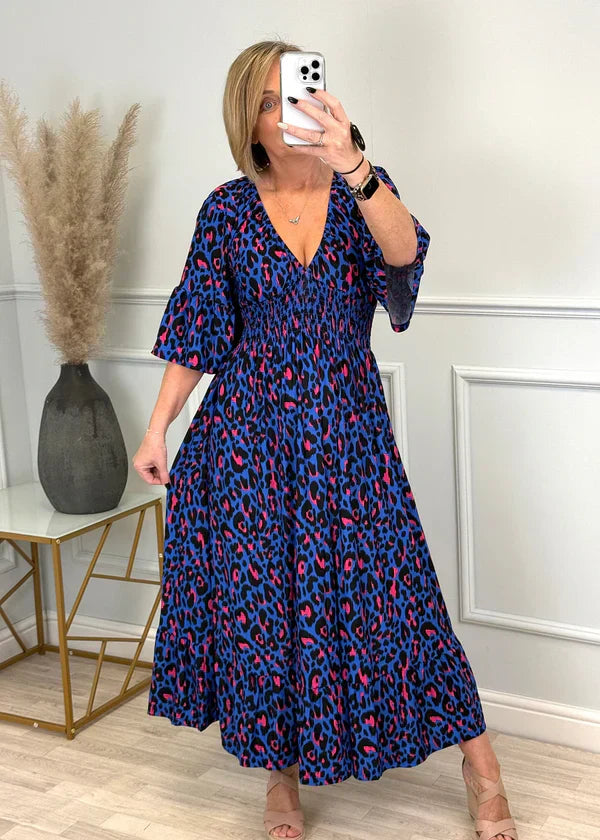 Sabella | Printed Pleat Dress