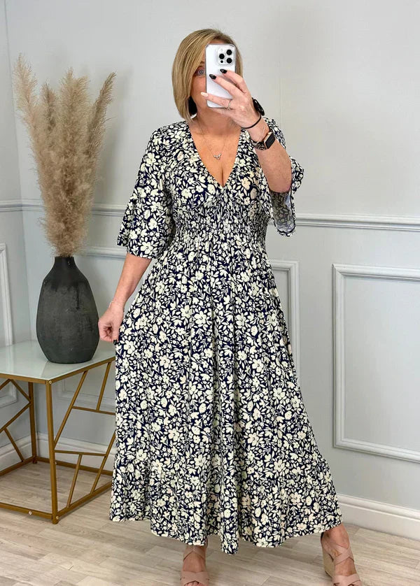 Sabella | Printed Pleat Dress