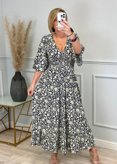 Sabella | Printed Pleat Dress