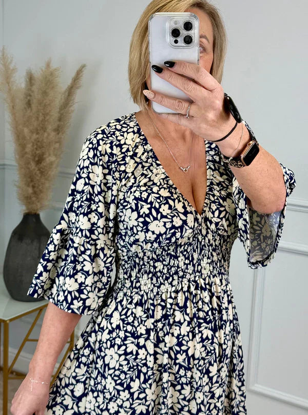 Sabella | Printed Pleat Dress