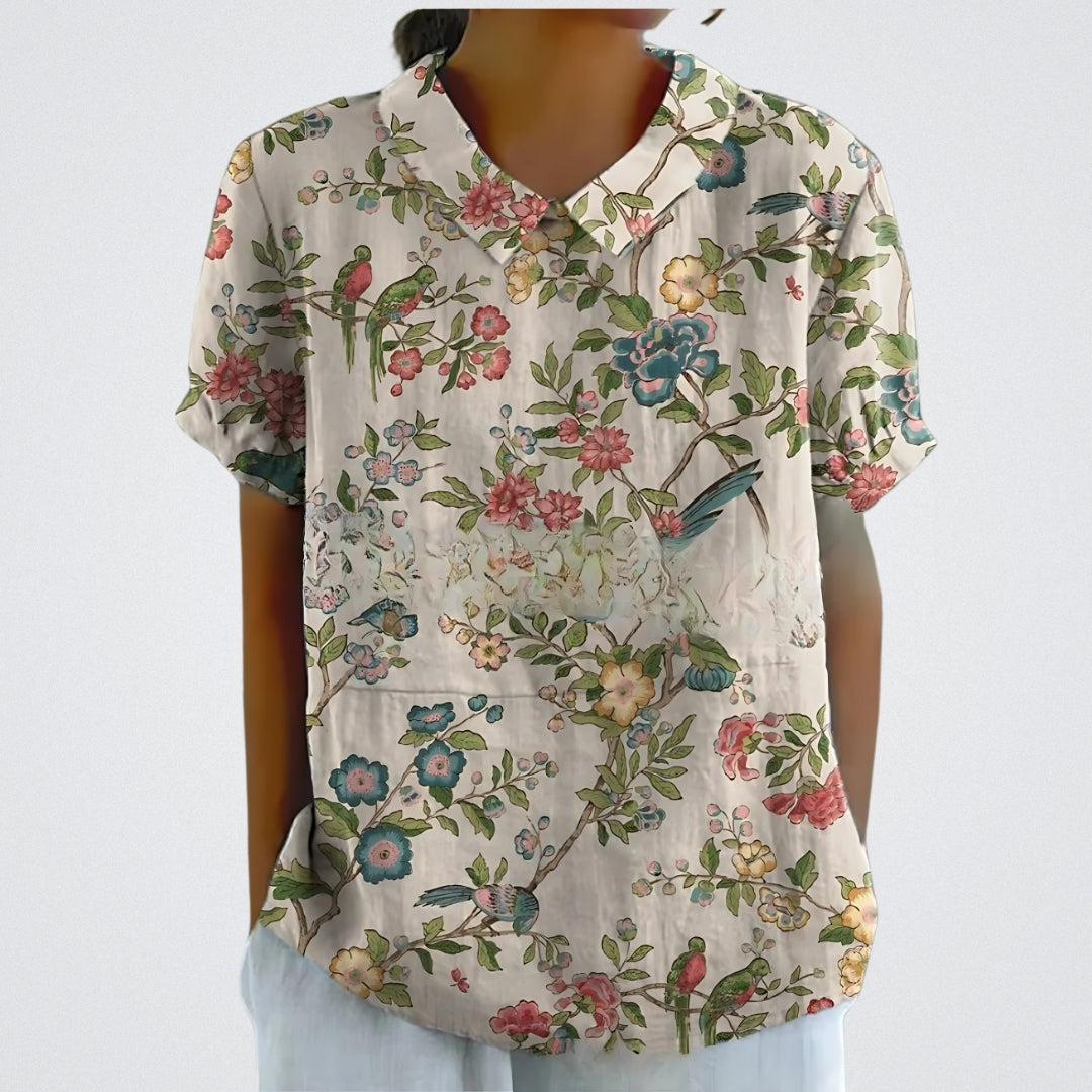 Linzielle | Floral French Vintage Blouse