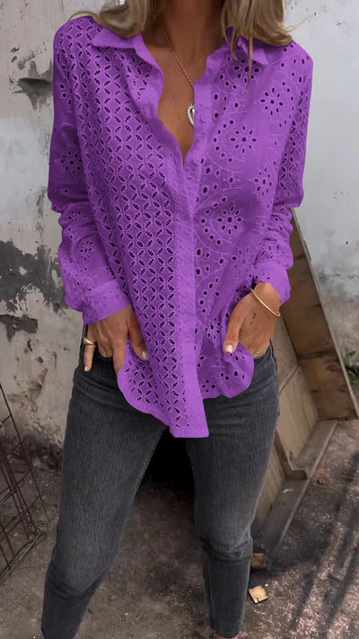 Solene | Chic Textured Shirt