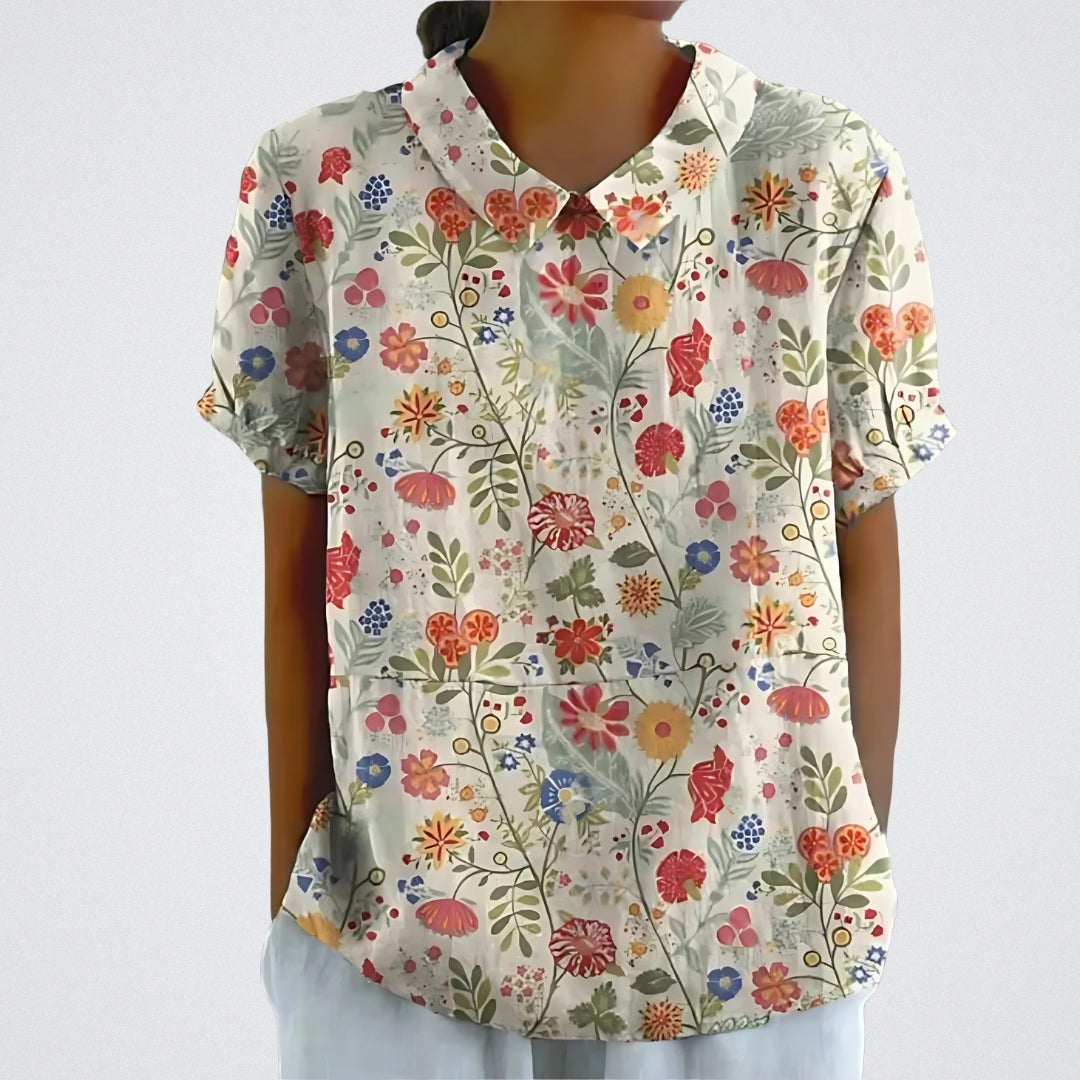Linzie | Floral French Vintage Blouse