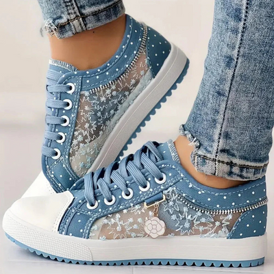 Agatha | Floral Support Sneakers