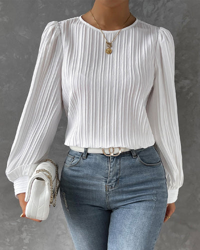 Marian | Stylish Pleated Sleeve Top