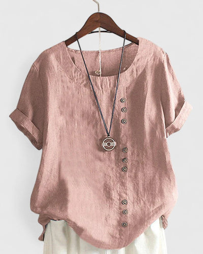 Vienne | Chic Short Sleeve Blouse