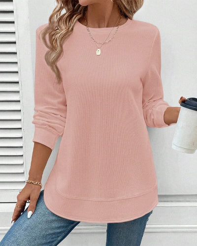 Zyana | Simple Round Neck Top
