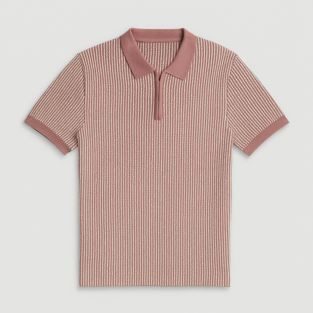Emeline Classic Zip Polo Shirt