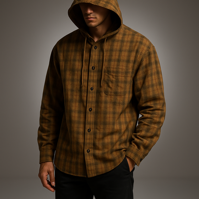 Westville Hooded Plaid Shirt