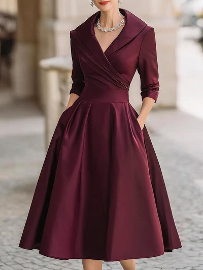 Ariella - Satin Midi Dress