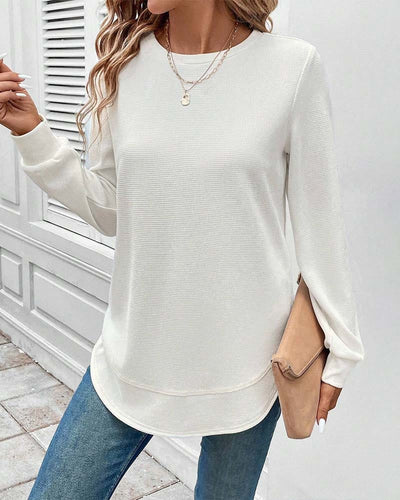 Zyana | Simple Round Neck Top