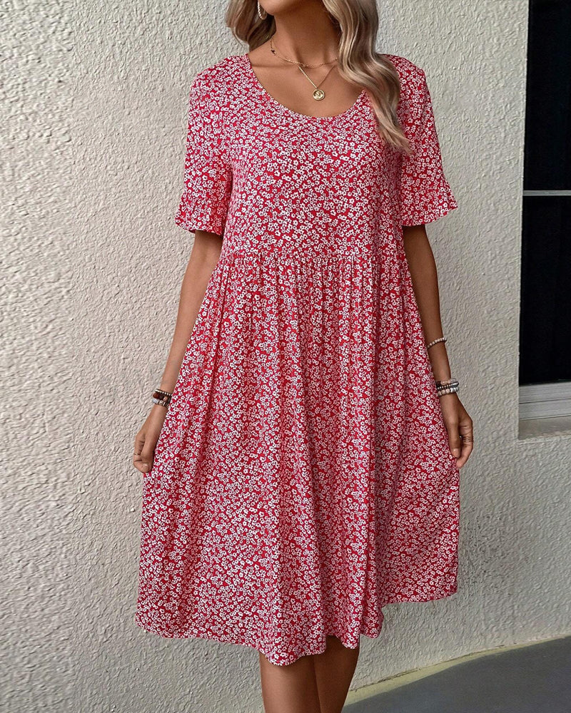 Brenda | Floral Charm Midi Dress