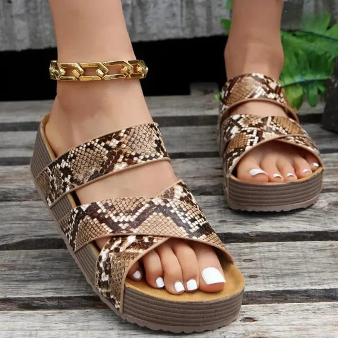 Lena | Cross-strap Orthopedic Sandals