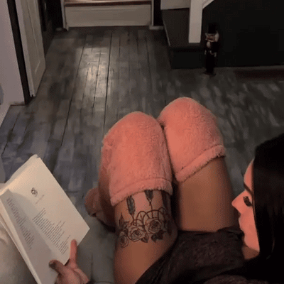 Christmas Goose Down Knee Socks