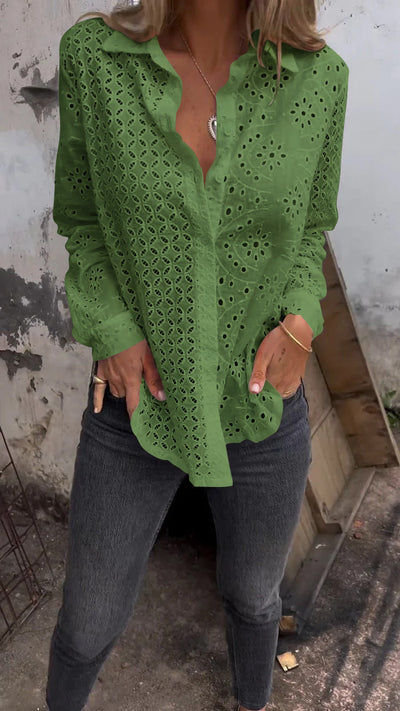 Solene | Chic Textured Shirt