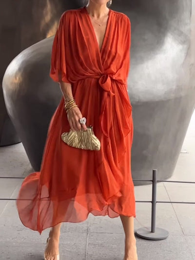 Syla | Cozy Flowing Maxi Dress