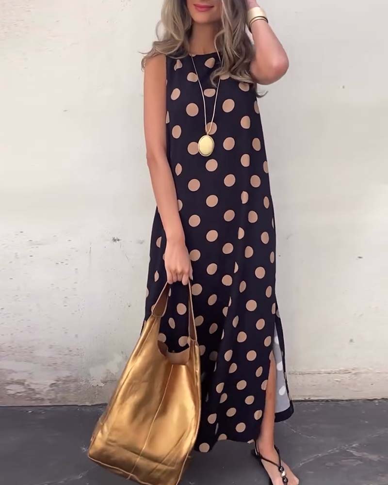 Senna | Elegant Sleeveless Slit Dress