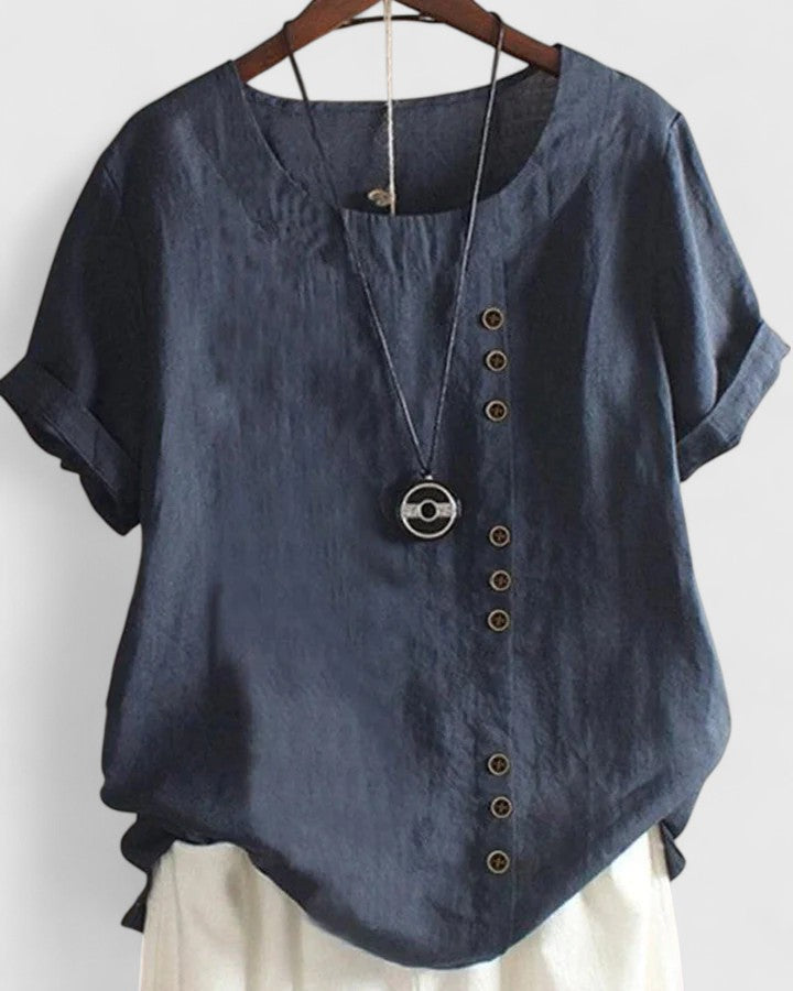 Vienne | Chic Short Sleeve Blouse