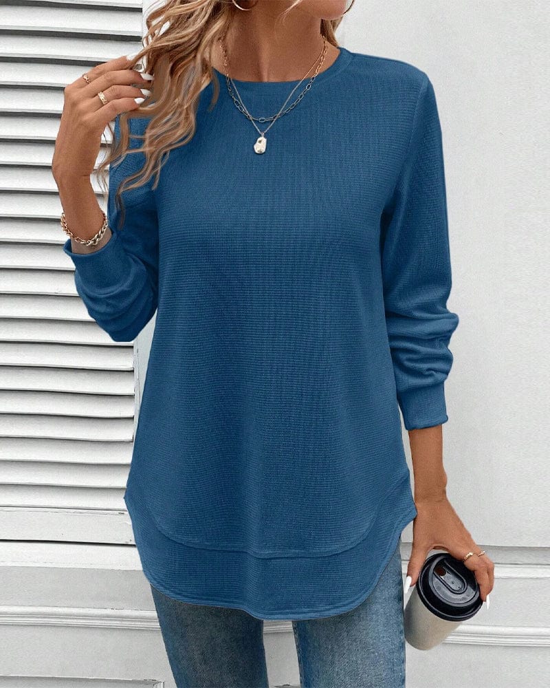 Zyana | Simple Round Neck Top