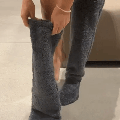 Christmas Goose Down Knee Socks