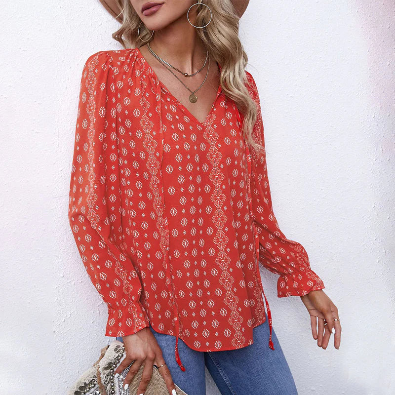 Wynne | Cozy Boho Floral Shirt