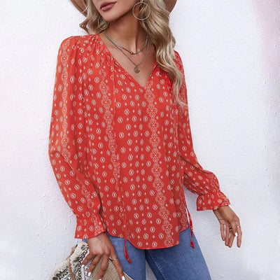 Wynne | Cozy Boho Floral Shirt