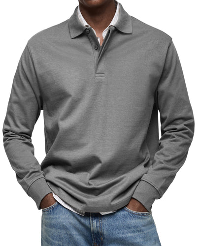 Rafael | Luxury Long Sleeve Polo