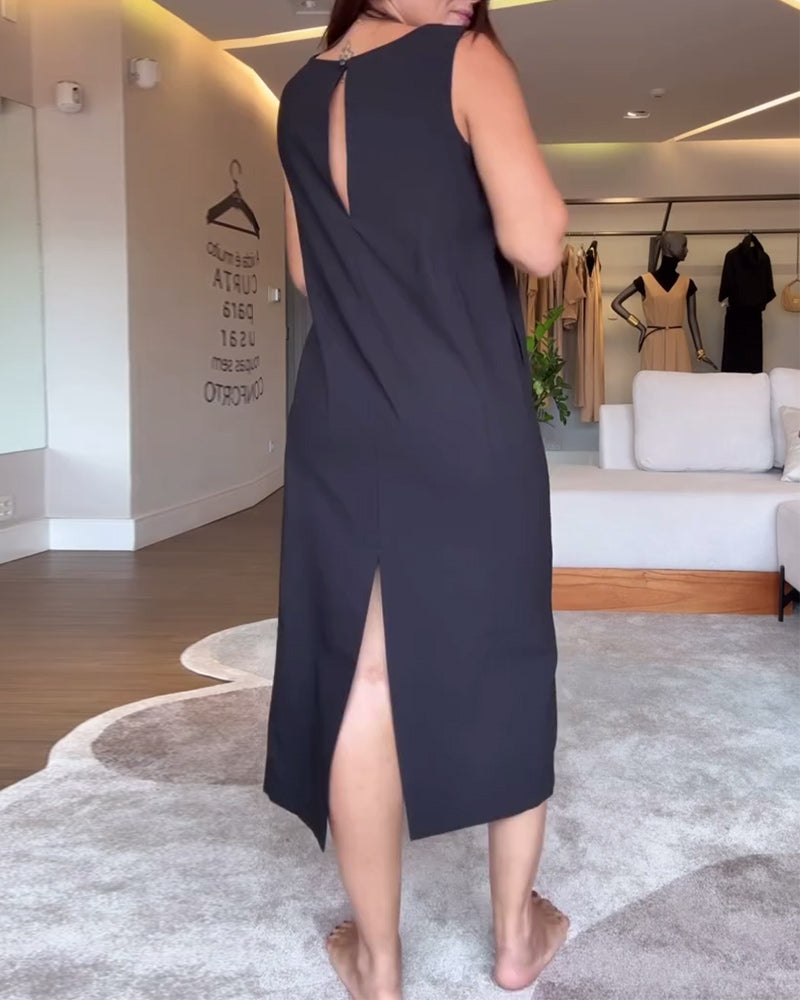 Skyla | Relaxed Fit Slit Dress