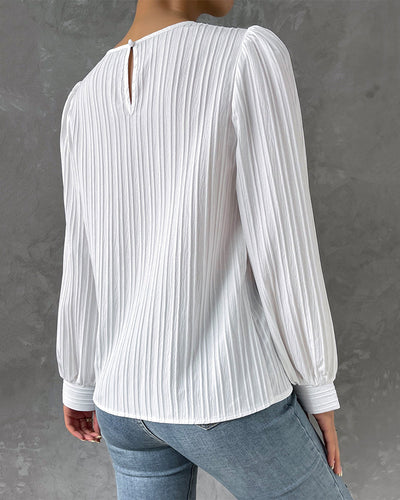 Marian | Stylish Pleated Sleeve Top