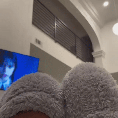 Christmas Goose Down Knee Socks