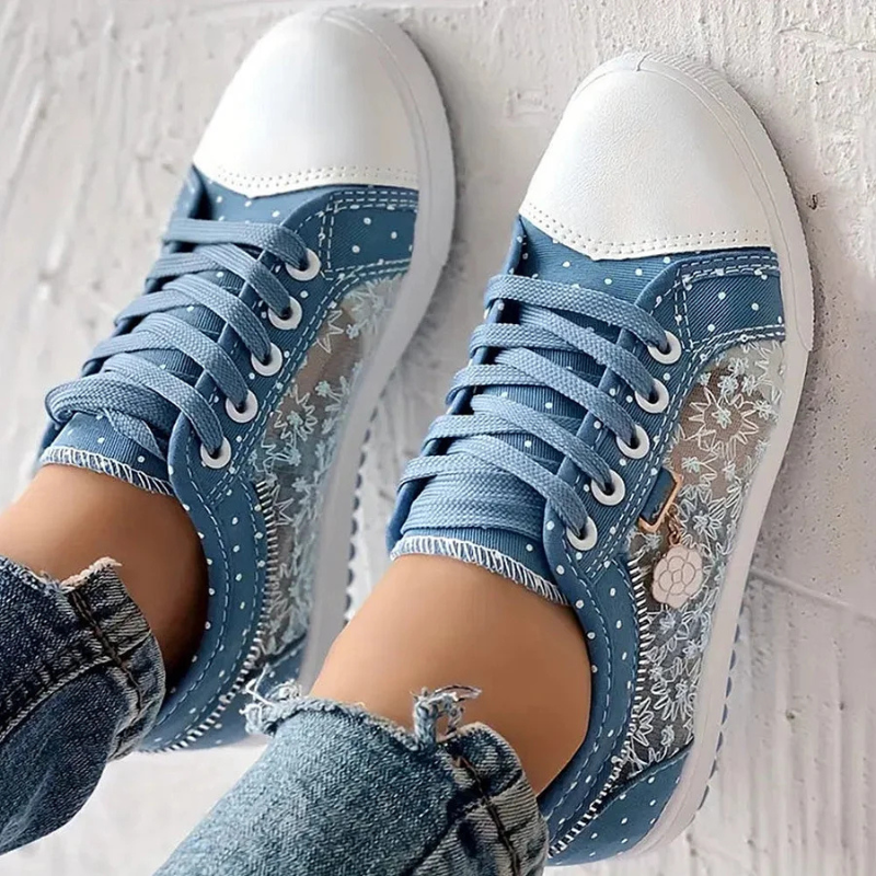 Agatha | Floral Support Sneakers