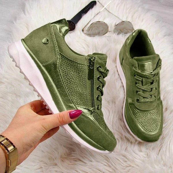 Greya | Comfortable Zip-Up Orthopedic Sneakers