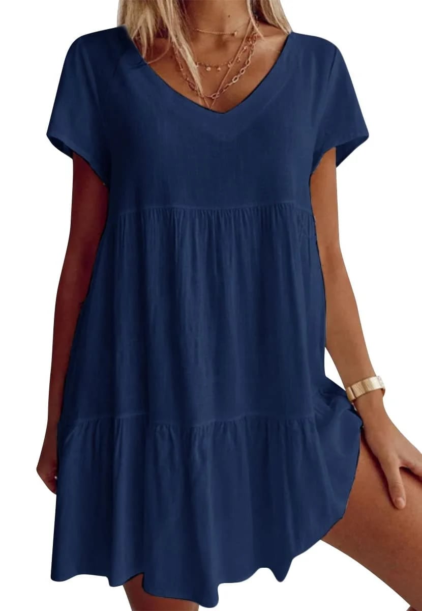 Shirley | Chic and Casual V-Neck Dress