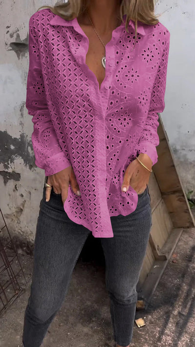 Solene | Chic Textured Shirt