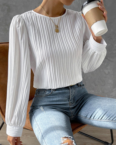 Marian | Stylish Pleated Sleeve Top