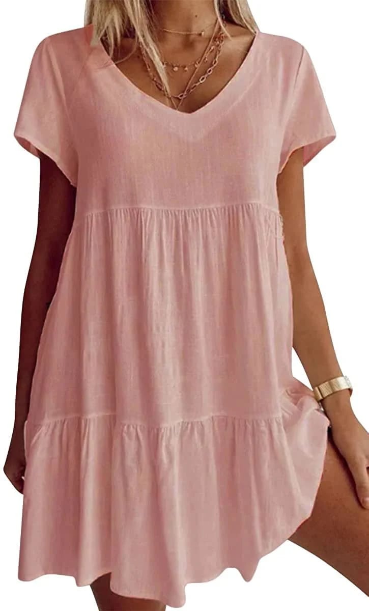Shirley | Chic and Casual V-Neck Dress