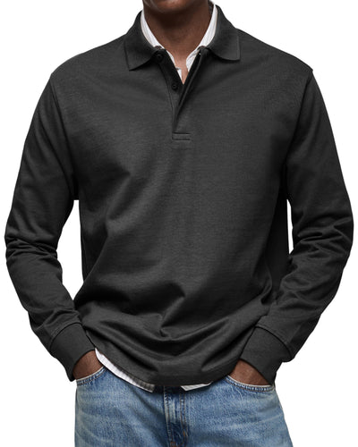 Rafael | Luxury Long Sleeve Polo