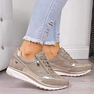 Greya | Comfortable Zip-Up Orthopedic Sneakers