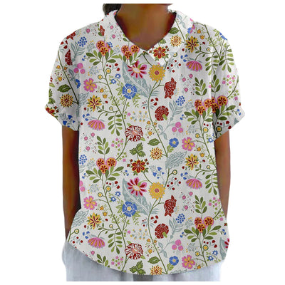 Linzyn | Floral French Vintage Blouse