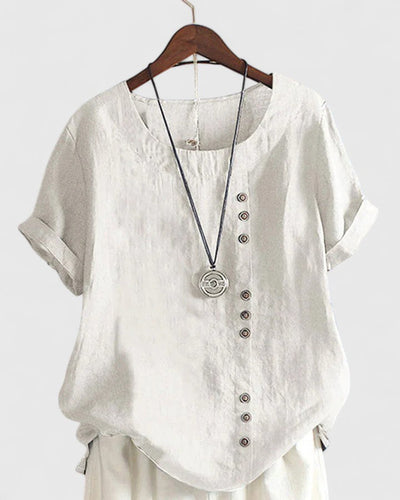 Vienne | Chic Short Sleeve Blouse