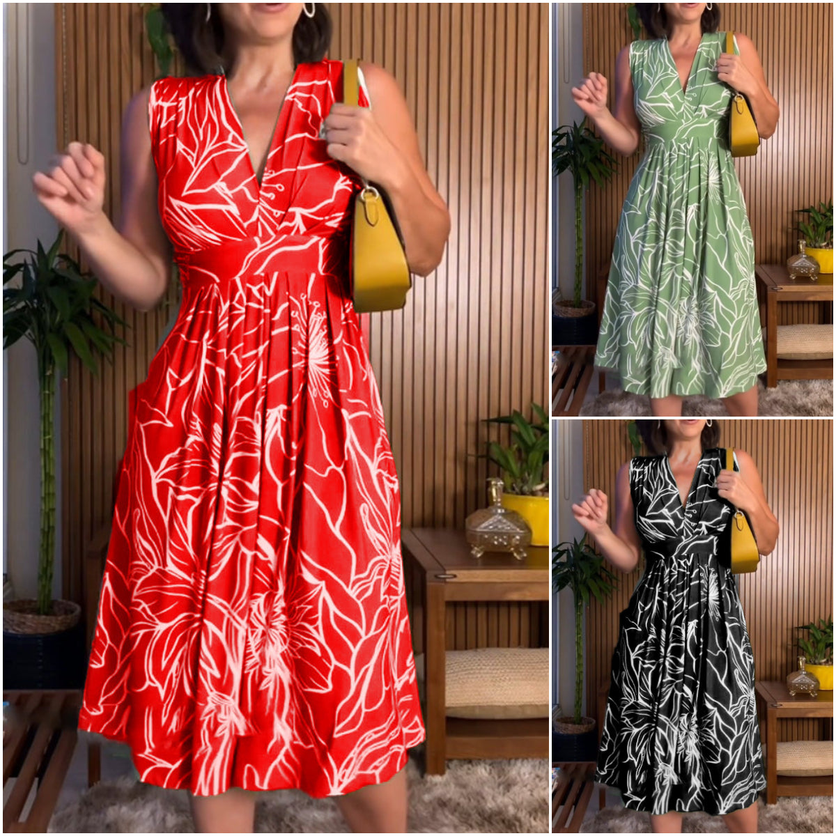 Paloma | Elegant V-Neck Summer Dress